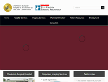 Tablet Screenshot of charlestonsurgicalhospital.com